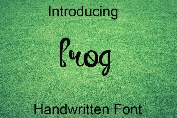 Frog Font Poster 1