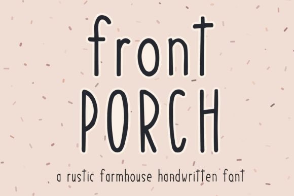 Front Porch Font Poster 1