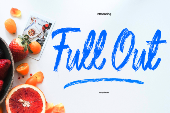 Full out Font Poster 1