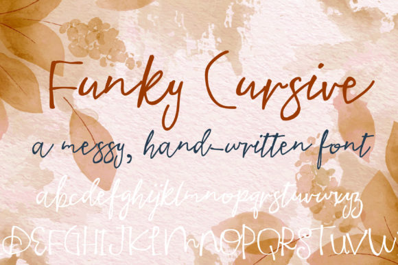 Funky Cursive Font Poster 1