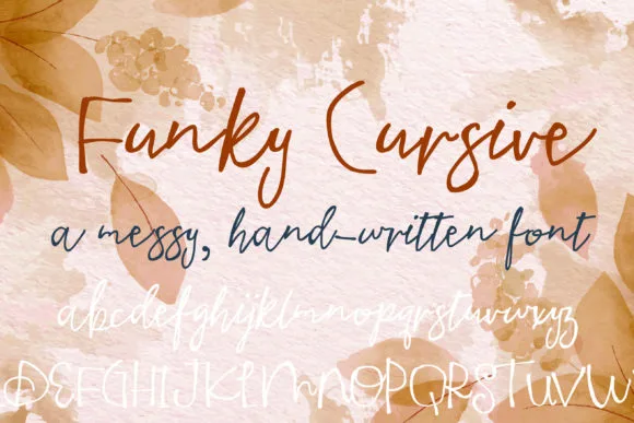 Funky Cursive Font Funky Cursive Font Poster 1