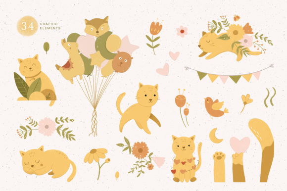 Funny Cat Font Poster 5