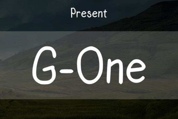 G One Font G One Font Poster 1