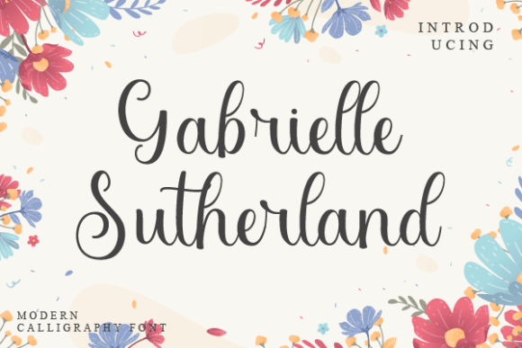 Gabrielle Sutherland Font Poster 1