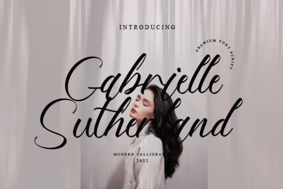 Gabrielle Sutherland Font Poster 1