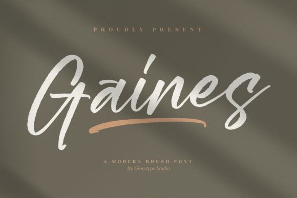 Gaines Font Poster 1
