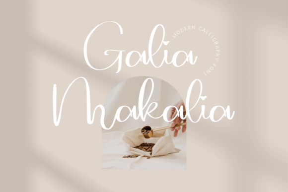 Galia Makalia Font Galia Makalia Font Poster 1