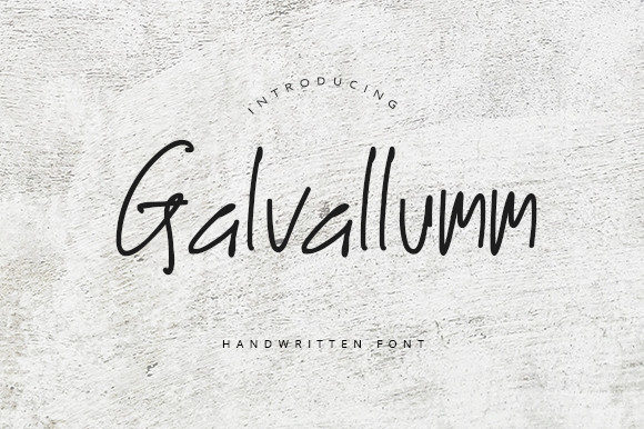 Galvallumm Font Poster 1