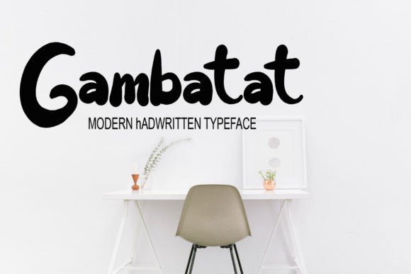 Gambatat Font Poster 1