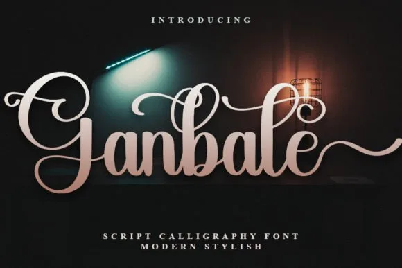 Ganbate Font Poster 1