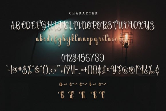 Ganbate Font Poster 5