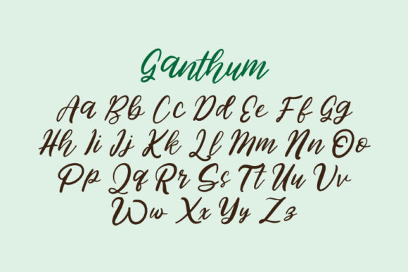 Ganthum Font Poster 4
