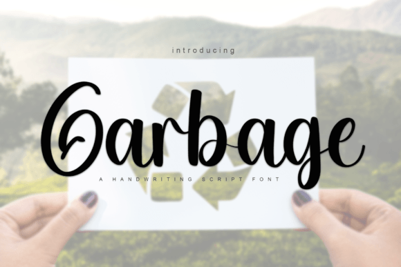 Garbage Font Poster 1