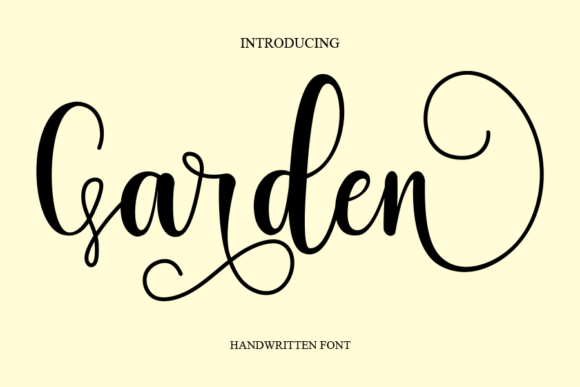 Garden Font Poster 1