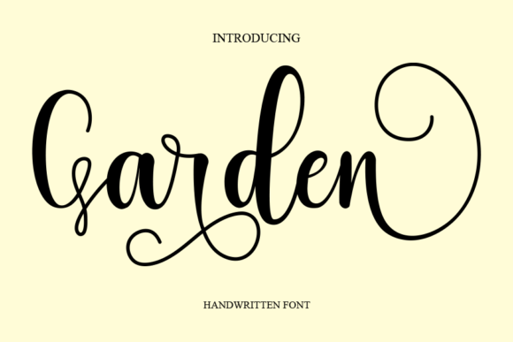 Garden Font Garden Font Poster 1
