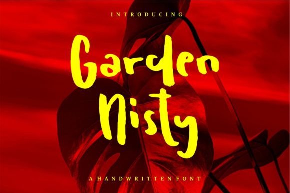 Garden Nisty Font Poster 1