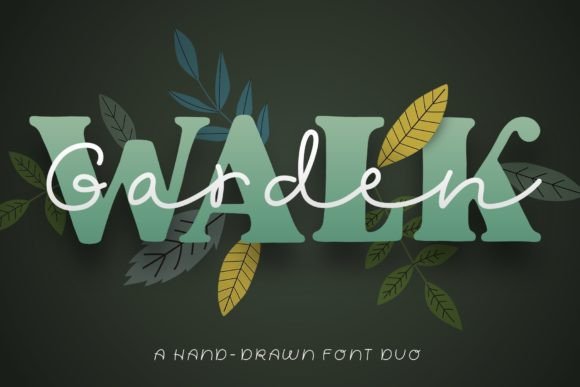 Garden Walk Font Poster 1