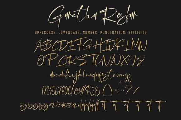 Garetha Rosfar Font Poster 12