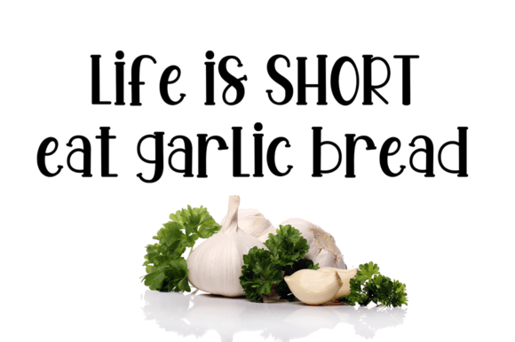 Garlic Bread Font Poster 2