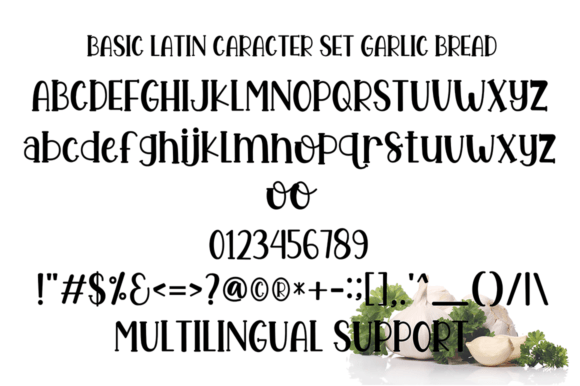 Garlic Bread Font Poster 4