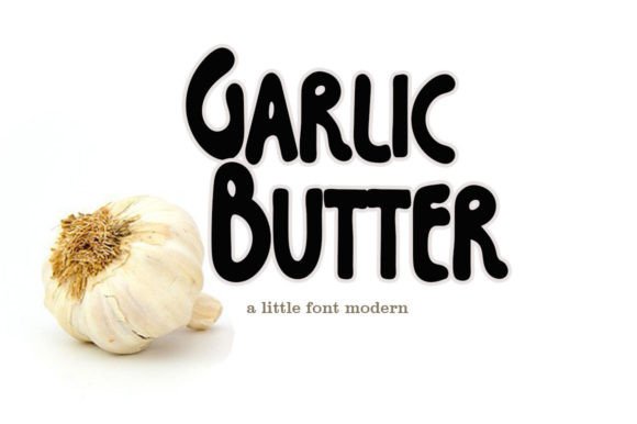 Garlic Butter Font Poster 1