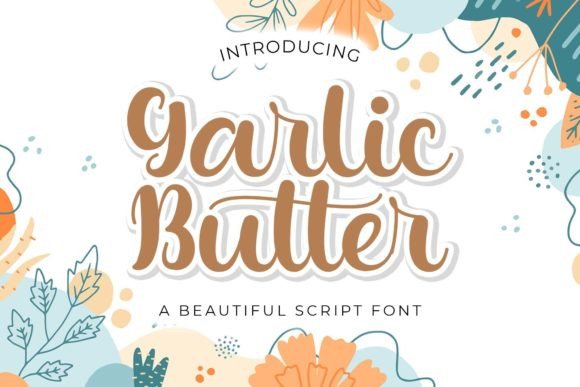 Garlic Butter Font Poster 1