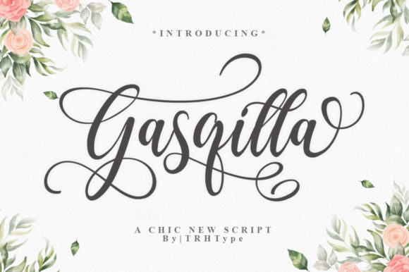 Gasqilla Script Font Poster 1