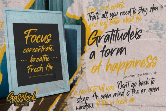 Gasstock Font Poster 4
