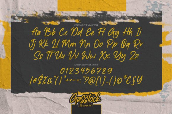 Gasstock Font Poster 6