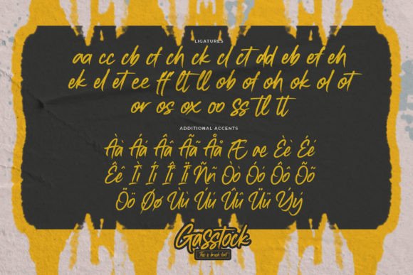 Gasstock Font Poster 7