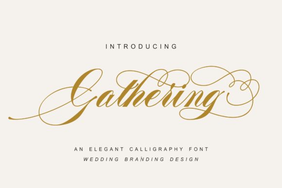 Gathering Font Poster 1