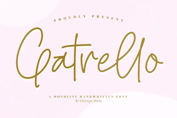Gatrello Font Gatrello Font Poster 1