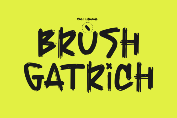 Gatrich Font Poster 12