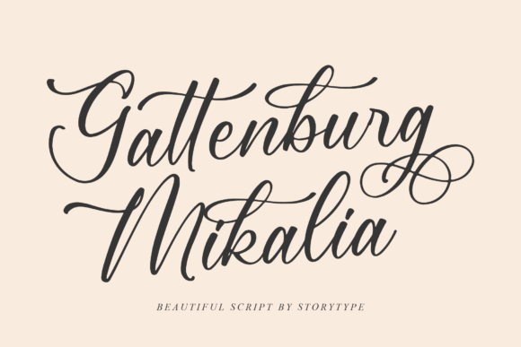 Gattenburg Mikalia Font Poster 1