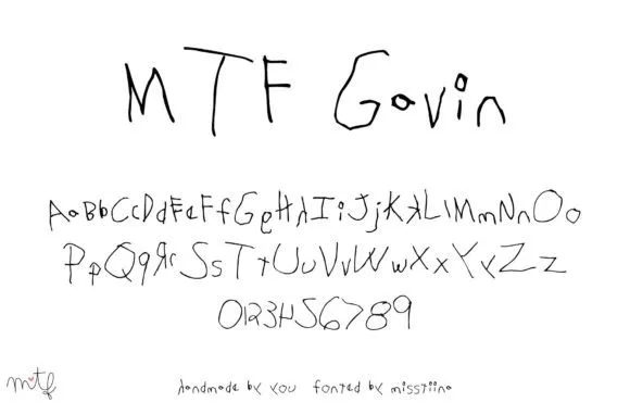 Gavin Font Poster 1