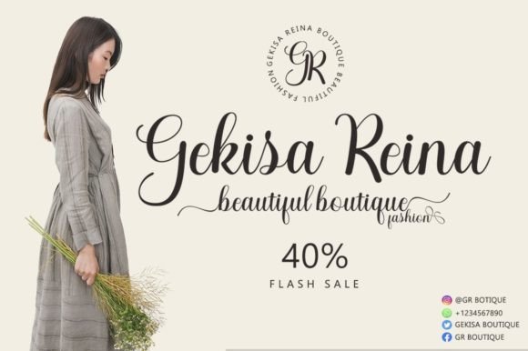 Gelisa Font Poster 3