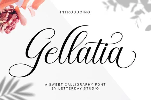 Gellatia Font Gellatia Font Poster 1