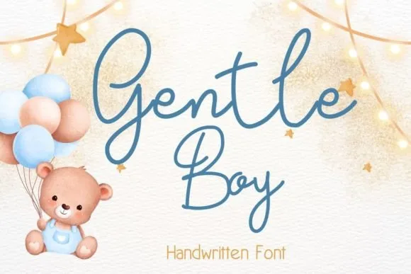 Gentle Boy Font Poster 1