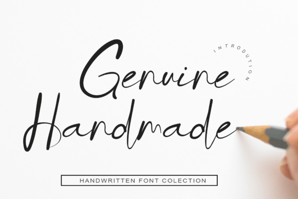 Genuine Handmade Font Poster 1