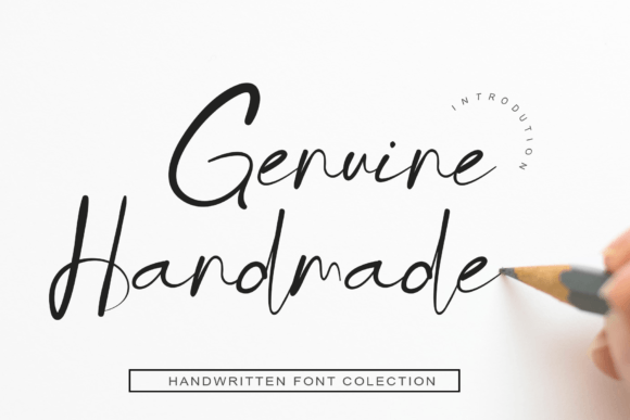 Genuine Handmade Font Genuine Handmade Font Poster 1