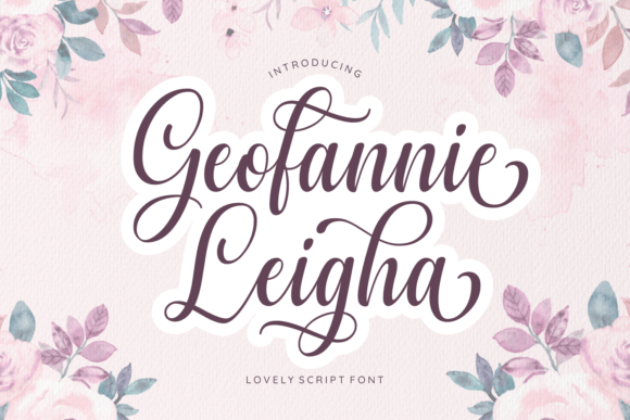 Geofanny Leigha Font Poster 1