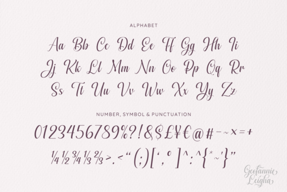 Geofanny Leigha Font Poster 7