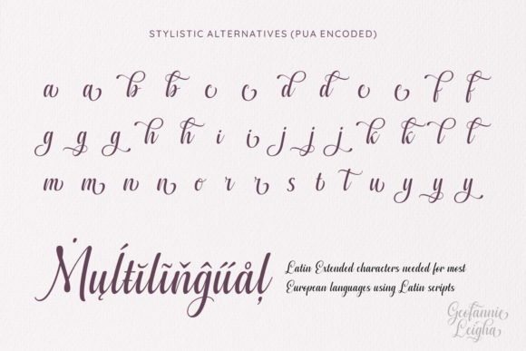 Geofanny Leigha Font Poster 8
