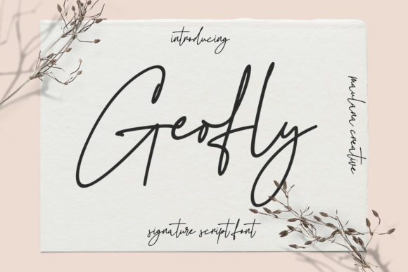 Geofly Font Poster 1