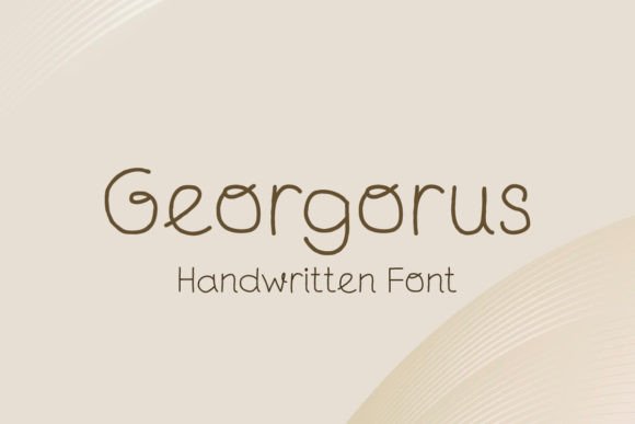 Georgorus Font Poster 1