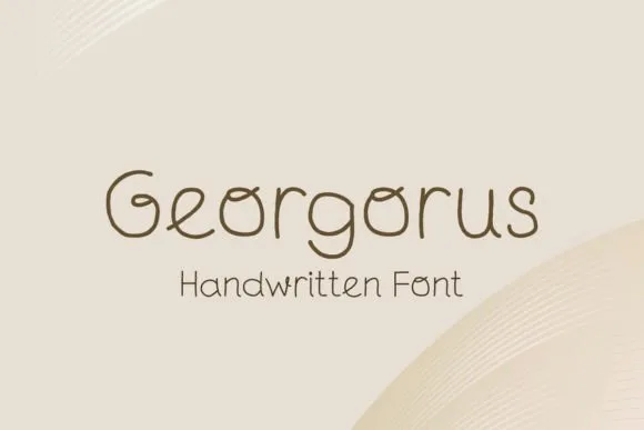 Georgorus Font Georgorus Font Poster 1