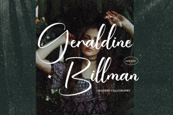 Geraldine Billman Font Poster 1