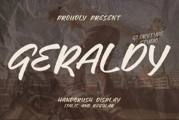 Geraldy Font Geraldy Font Poster 1