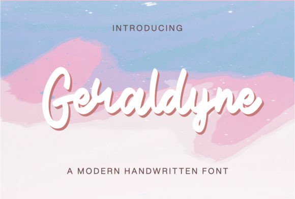 Geraldyne Font Poster 1