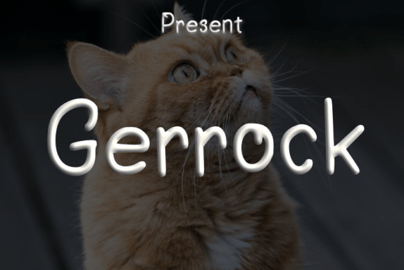 Gerrock Font Poster 1